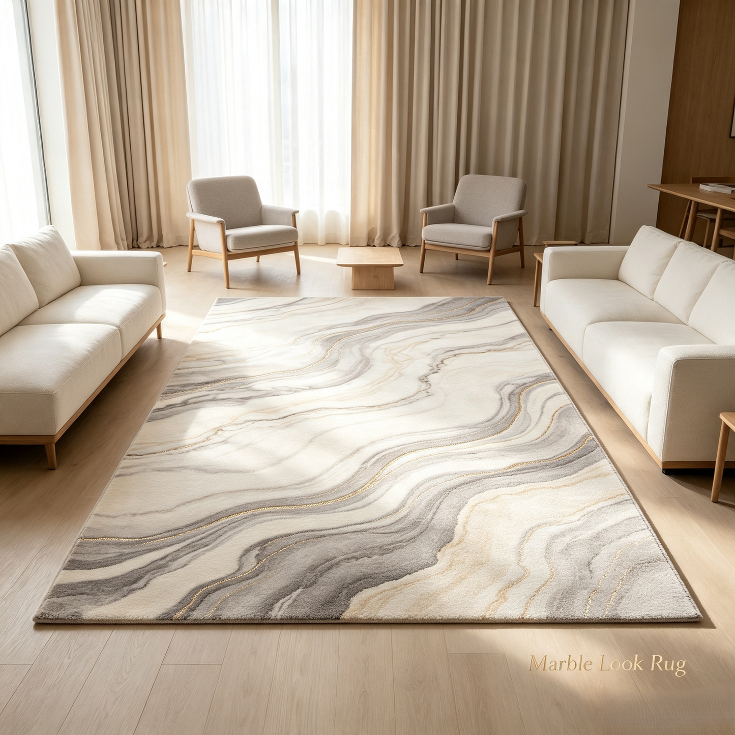 Soft Thick Plush Rug, Non-slip Warm Home Decor Carpet