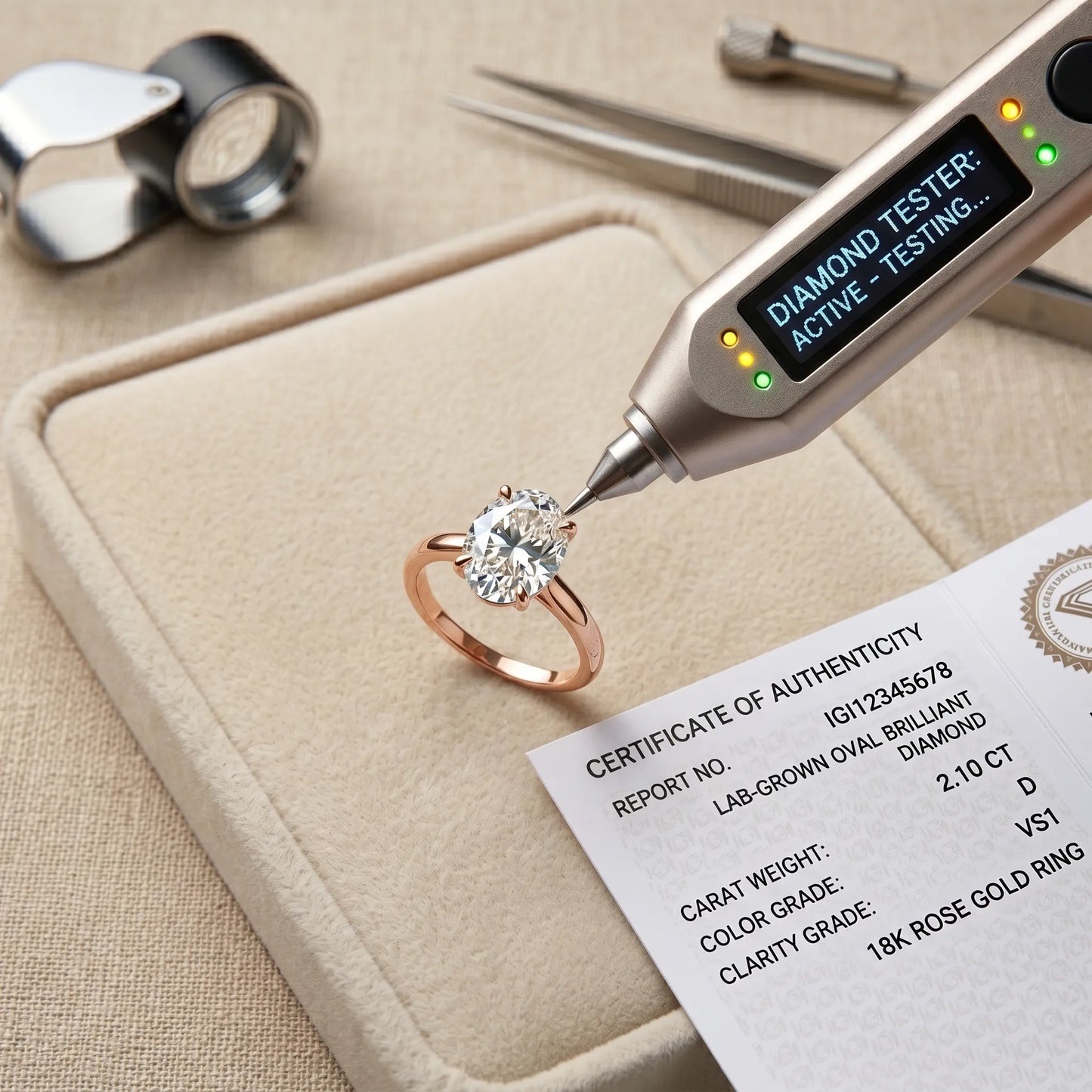 The Forever Upgrade: Flawless Oval Cut Two-Tone Solitaire Ring in 14K Solid Gold--Last Day Sale-90% OFF🔥