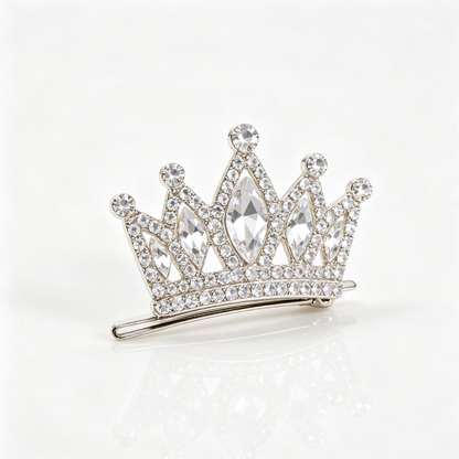 Purmegreen® Crown Rhinestone Hair Clip