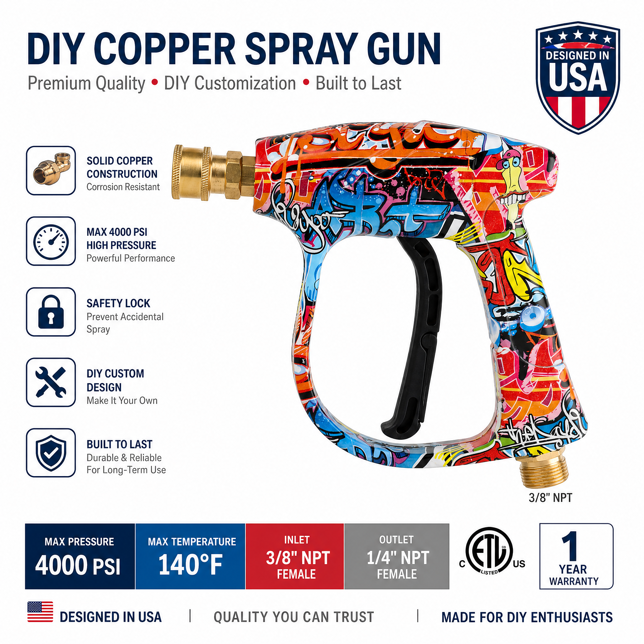 High‑Pressure Water Gun
