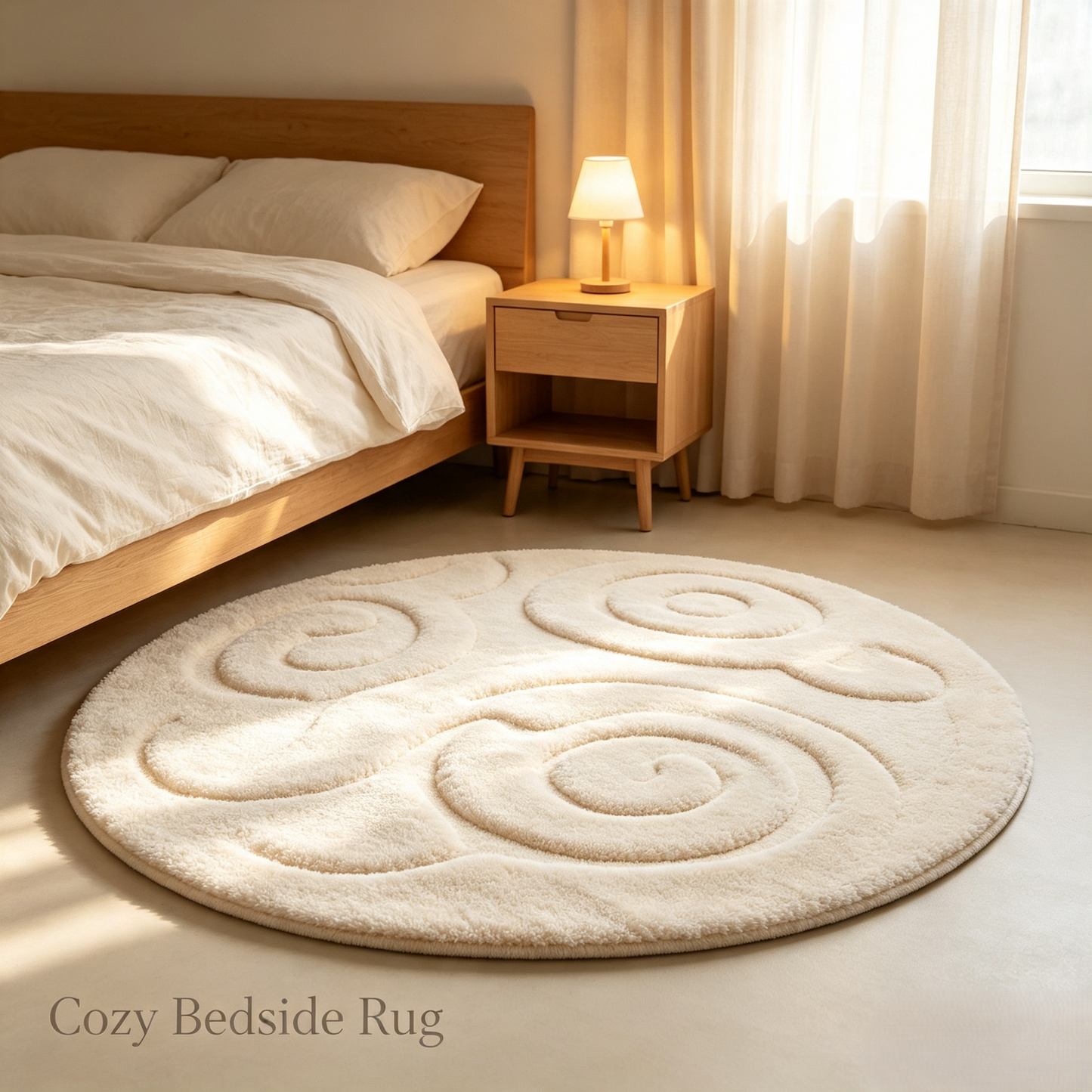 Thickened Flannel Noise Reduction Carpet, Washable Anti-slip Warm Floor Mat, Large Area Decor Rug For Living Room Bedroom Bedside Sofa Home Decoration