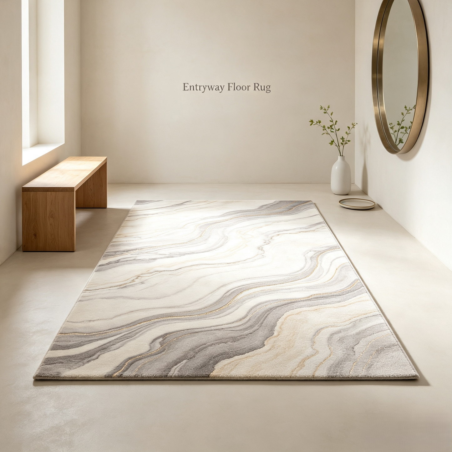 Soft Thick Plush Rug, Non-slip Warm Home Decor Carpet