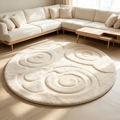 Thickened Flannel Noise Reduction Carpet, Washable Anti-slip Warm Floor Mat, Large Area Decor Rug For Living Room Bedroom Bedside Sofa Home Decoration