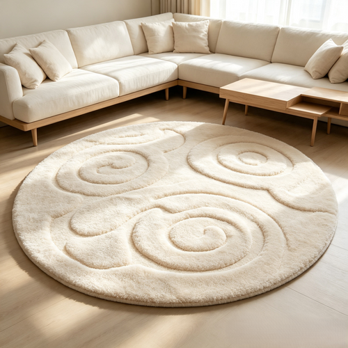 Thickened Flannel Noise Reduction Carpet, Washable Anti-slip Warm Floor Mat, Large Area Decor Rug For Living Room Bedroom Bedside Sofa Home Decoration