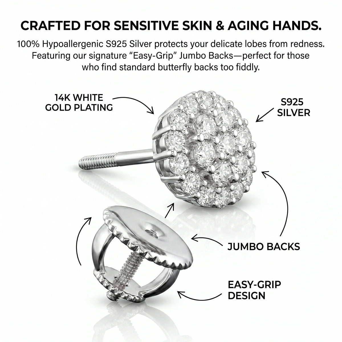 🔥 90% OFF TODAY: Timeless Radiance Earrings – The Elegant Sparkle You Deserve ✨