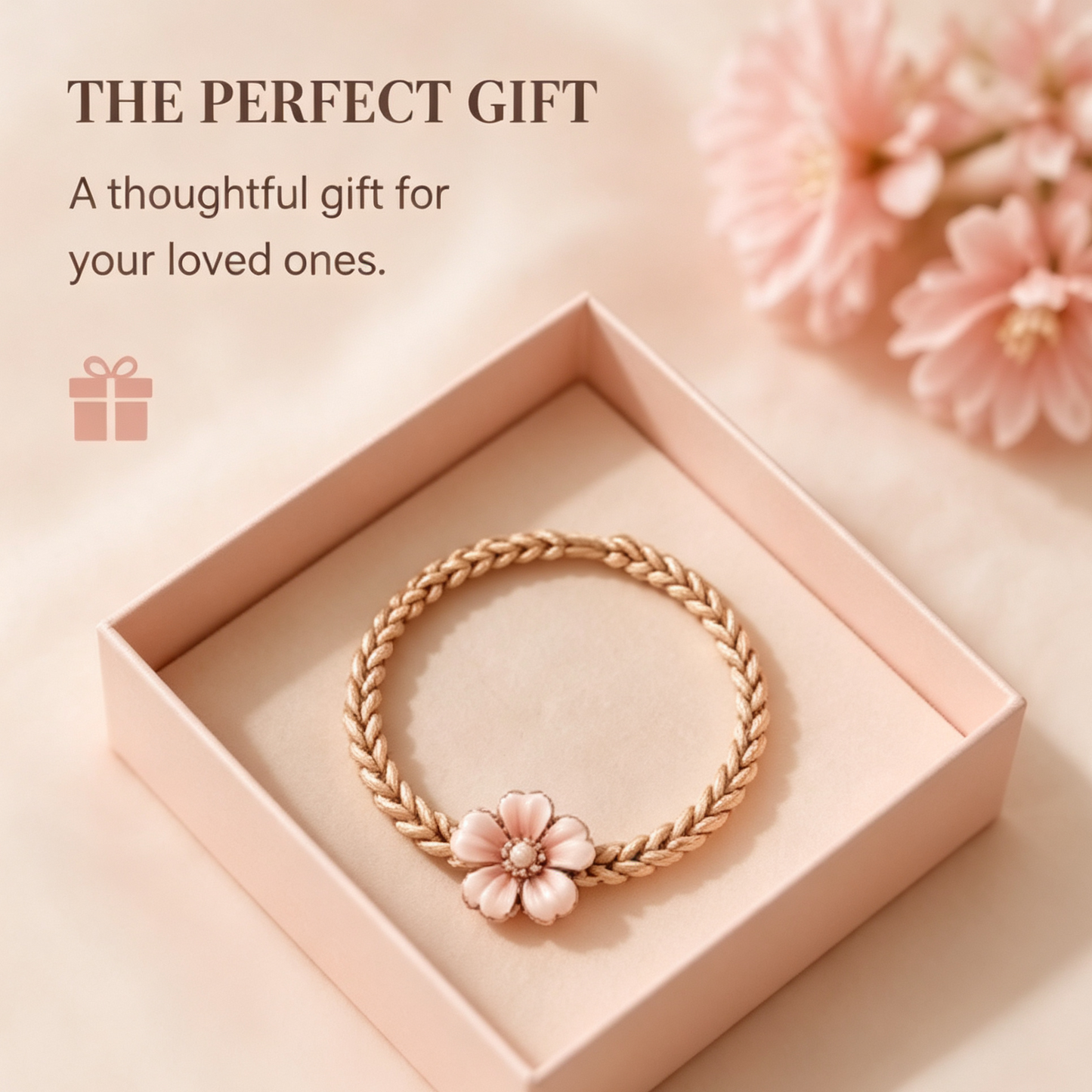 Purmegreen® Flower Braided Hair Ring