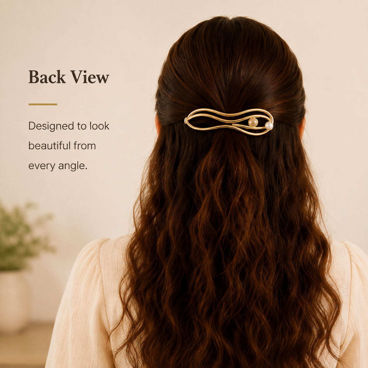 Purmegreen® Wave Barrette Hair Clip