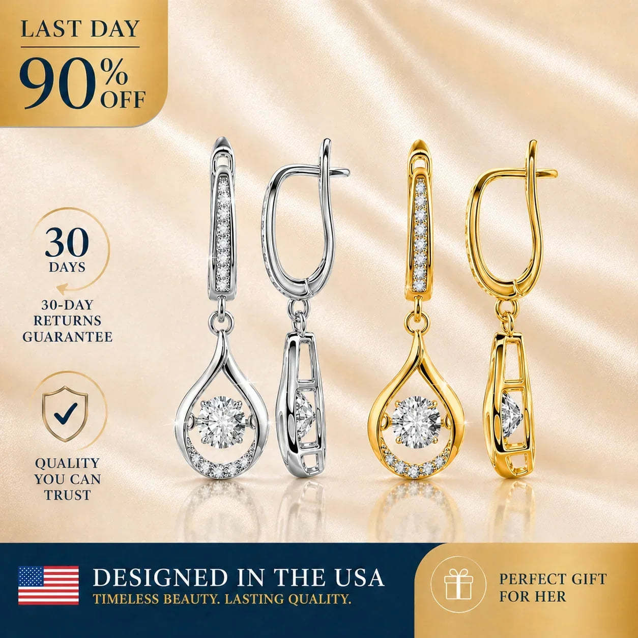 Silver + Gold Earrings