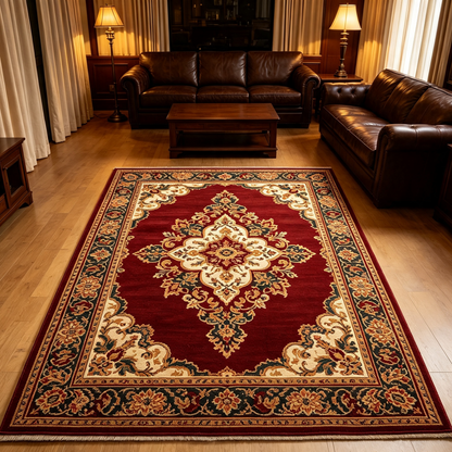 Thickened Warm Noise-reducing Floor Carpet, Washable Anti-slip Soft Flannel Rug